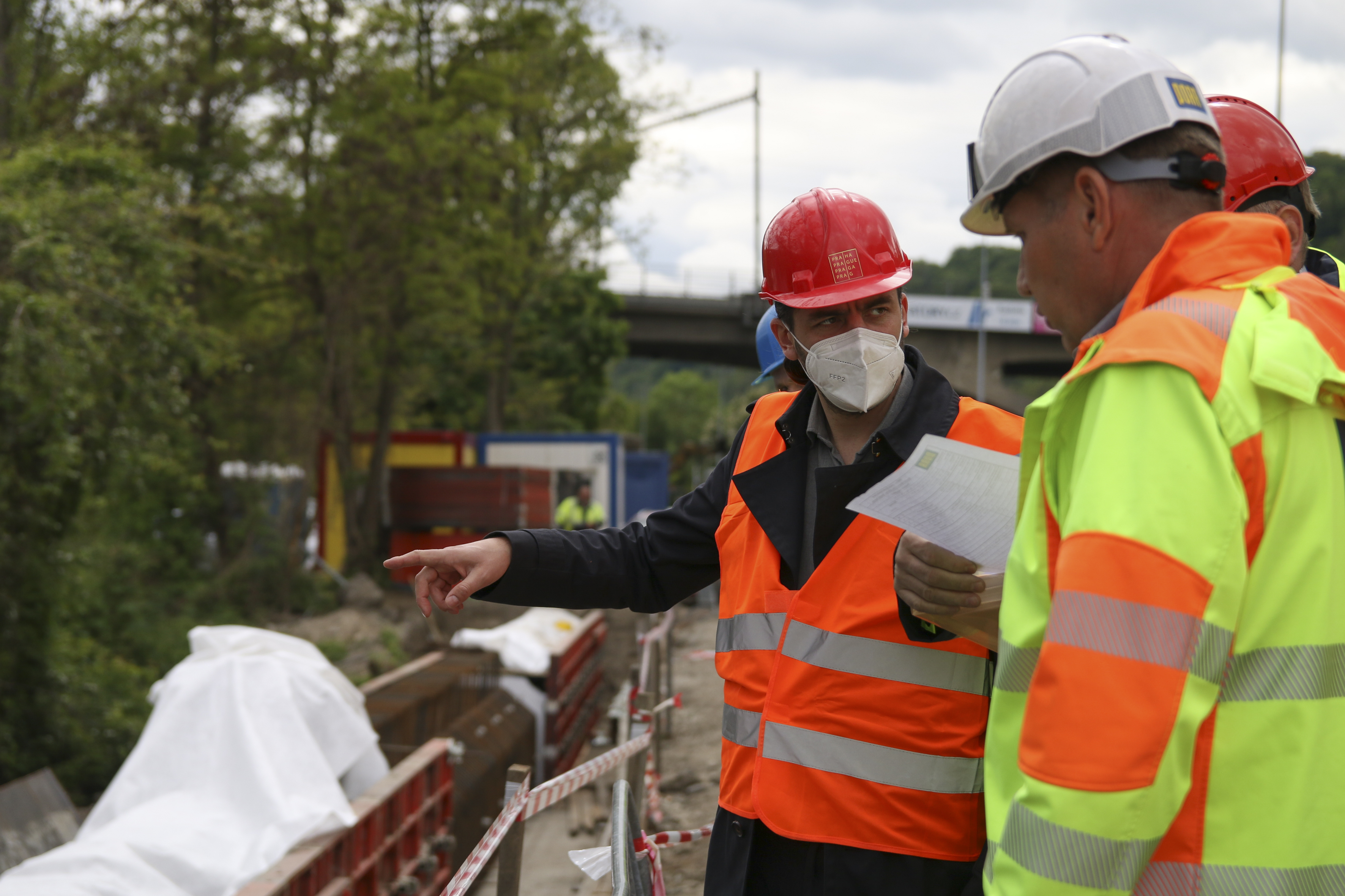 Chantier d’élargissement de chaussée 