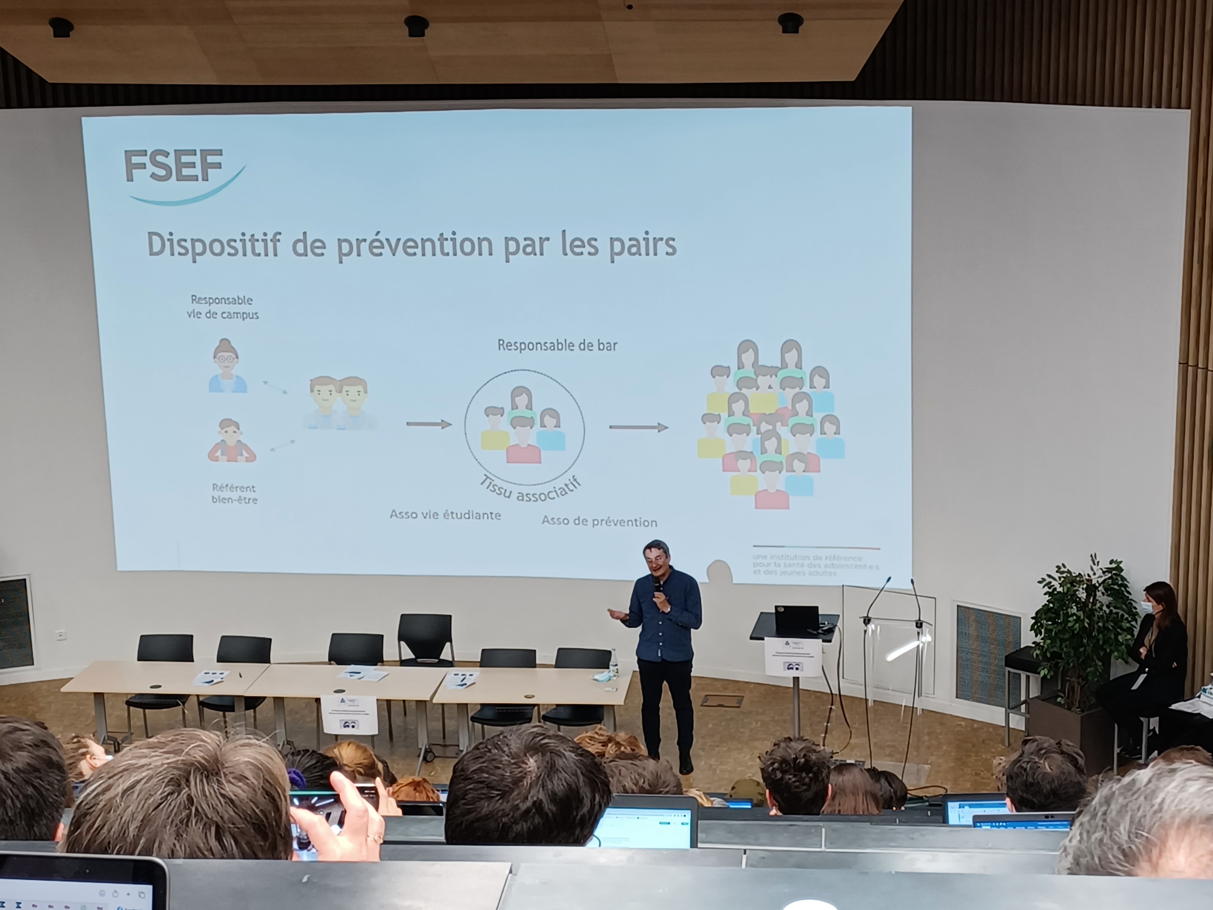 Diffusion d'une présentation sur grand écran