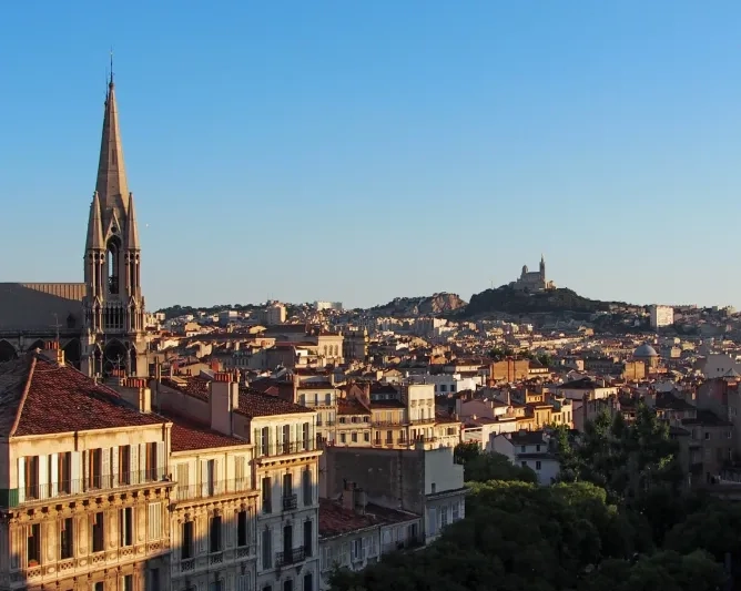 Vue sur Notre Dame de la Garde